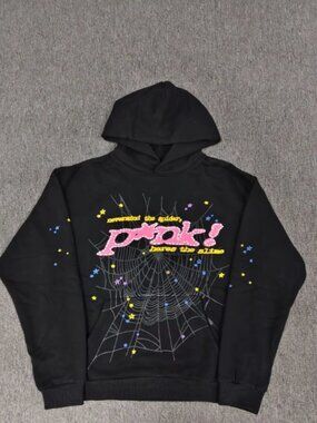 sp5der hoodie p*nk mssg before buying